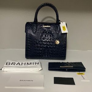 ⚜️NWT BRAHMIN CAROLINE INK MELBOURNE W/ ADY INK WALLET